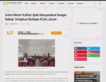 Astra Motor Kalbar Ajak Masyarakat Sungai Kakap Terapkan Budaya #Cari_Aman