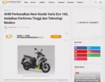 AHM Perkenalkan New Honda Vario Evo 160, Andalkan Performa Tinggi dan Teknologi Modern