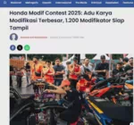 Honda Modif Contest 2025: Adu Karya Modifikasi Terbesar, 1.200 Modifikator Siap Tampil
