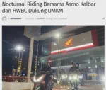 Nocturnal Riding Bersama Asmo Kalbar dan HWBC Dukung UMKM