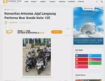 Komunitas Antusias Jajal Langsung Performa New Honda Vario 125