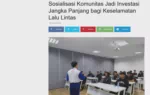 Sosialisasi Komunitas Jadi Investasi Jangka Panjang bagi Keselamatan Lalu Lintas