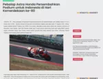 Pebalap Astra Honda Persembahkan Podium untuk Indonesia di Hari Kemerdekaan ke-80