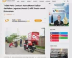 Tidak Perlu Cemas! Astra Motor Kalbar Sediakan Layanan Honda CARE Gratis untuk Konsumen