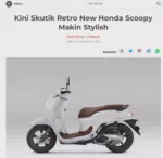 Kini Skutik Retro New Honda Scoopy Makin Stylish
