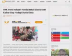 UKK Versi Industri Honda Bekali Siswa SMK Kalbar Siap Hadapi Dunia Kerja