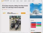 Komunitas Antusias, Riding Test New Honda Vario 125 Jadi Daya Tarik di Gaia Mall