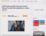 AHM Fasilitasi Mudik Konsumen Honda, Ribuan Pemudik Diberangkatkan ke Jateng dan DIY