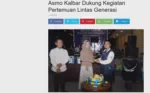 Asmo Kalbar Dukung Kegiatan Pertemuan Lintas Generasi