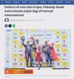 Podium di Asia dan Eropa, Pebalap Muda Astra Honda Unjuk Gigi di Kancah Internasional