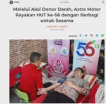 Melalui Aksi Donor Darah, Astra Motor Rayakan HUT ke-56 dengan Berbagi untuk Sesama