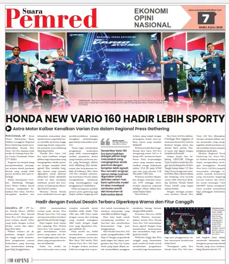 Honda New Vario 160 Hadir Lebih Sporty, Astra Motor Kalbar Kenalkan Varian Evo dalam Regional Press Ghaterring