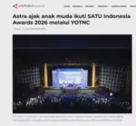 Astra ajak anak muda ikuti SATU Indonesia Awards 2026 melalui YOTNC