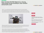 New Honda ADV160 Meluncur, Usung Teknologi Honda RoadSync dan Desain Adventure Look