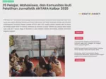 25 Pelajar, Mahasiswa, dan Komunitas Ikuti Pelatihan Jurnalistik ANTARA Kalbar 2025