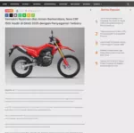 Semakin Nyaman dan Aman Berkendara, New CRF 150L Hadir di GIIAS 2025 dengan Penyegaran Terbaru