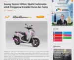 Scoopy Kuromi Edition: Skutik Fashionable untuk Penggemar Karakter Keren dan Funky