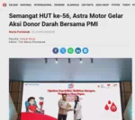 Semangat HUT ke-56, Astra Motor Gelar Aksi Donor Darah Bersama PMI