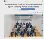 Asmo Kalbar Edukasi Komunitas Motor Sport tentang Aman Berkendara
