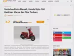 Sentuhan Retro Mewah, Honda Stylo 160 Hadirkan Warna dan Fitur Terbaru