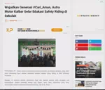 Wujudkan Generasi #Cari_Aman, Astra Motor Kalbar Gelar Edukasi Safety Riding di Sekolah
