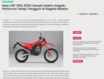 New CRF 150L 2025: Desain Makin Gagah, Performa Tetap Tangguh di Segala Medan