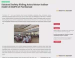 Edukasi Safety Riding Astra Motor Kalbar Hadir di SMPN 21 Pontianak