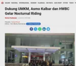 Dukung UMKM, Asmo Kalbar dan HWBC Gelar Nocturnal Riding