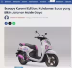 Scoopy Kuromi Edition: Kolaborasi Lucu yang Bikin Jalanan Makin Gaya