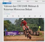 Valrossi dan CRF250R Melesat di Kejurnas Motocross Bekasi