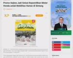 Promo Sejiwa Jadi Solusi Kepemilikan Motor Honda untuk Mobilitas Harian di Sintang