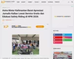 Astra Motor Kalimantan Barat Apresiasi Jurnalis Kalbar Lewat Service Gratis dan Edukasi Safety Riding di HPN 2026