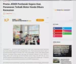 Promo JEDER Pontianak Segera Usai, Penawaran Terbaik Motor Honda Diburu Konsumen