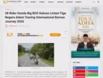 28 Rider Honda Big BOS Sukses Lintasi Tiga Negara dalam Touring Internasional Borneo Journey 2026