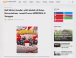 Beli Motor Honda Lebih Mudah di Bulan Kemerdekaan Lewat Promo MERDEKA di Sanggau