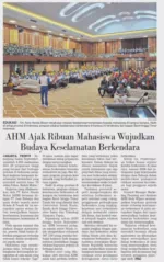 AHM Ajak Ribuan Mahasiswa WujudkanBudaya Keselamatan Berkendara