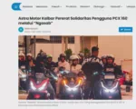 Astra Motor Kalbar Pererat Solidaritas Pengguna PCX 160 melalui “Ngasab”