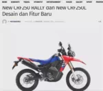 New CRF250 RALLY dan New CRF250L Desain dan Fitur Baru
