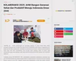 KOLABERAKSI 2025: AHM Bangun Generasi Sehat dan Produktif Menuju Indonesia Emas 2045