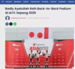 Badly Ayatullah Raih Back-to-Back Podium di IATC Sepang 2025