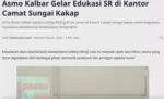 Asmo Kalbar Gelar Edukasi SR di Kantor Camat Sungai Kakap
