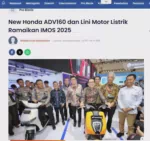 New Honda ADV160 dan Lini Motor Listrik Ramaikan IMOS 2025