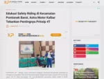 Edukasi Safety Riding di Kecamatan Pontianak Barat, Astra Motor Kalbar Tekankan Pentingnya Prinsip 4T
