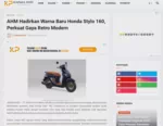 AHM Hadirkan Warna Baru Honda Stylo 160, Perkuat Gaya Retro Modern