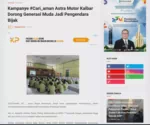 Kampanye #Cari_aman Astra Motor Kalbar Dorong Generasi Muda Jadi Pengendara Bijak