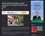 Honda CARE Hadir di Kalbar, Layanan Darurat dan Servis Motor Honda Kini Lebih Mudah