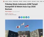 Pebalap Muda Indonesia AHM Tampil Kompetitif di Moto4 Asia Cup 2026 Buriram
