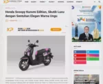 Honda Scoopy Kuromi Edition, Skutik Lucu dengan Sentuhan Elegan Warna Ungu