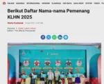 Berikut Daftar Nama-nama Pemenang KLHN 2025