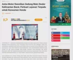 Astra Motor Resmikan Gedung Main Dealer Kalimantan Barat, Perkuat Layanan Terpadu untuk Konsumen Honda